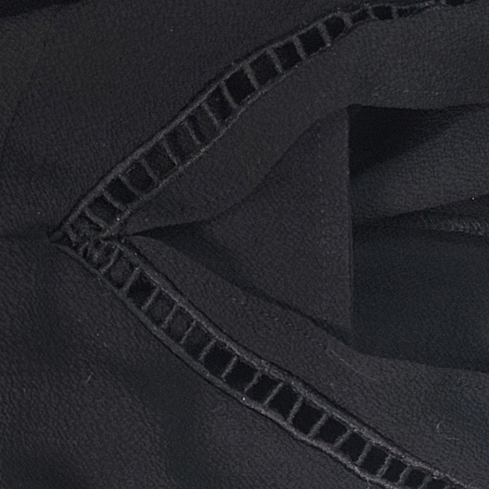 Michael Kors Black Detailed Ruffle Capped Sleeve Size M - Picture 5 of 5